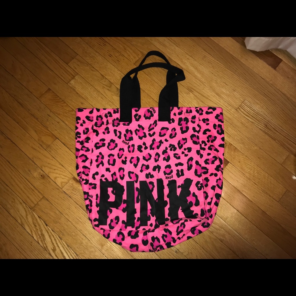 Large PINK Cheetah Duffel Bag